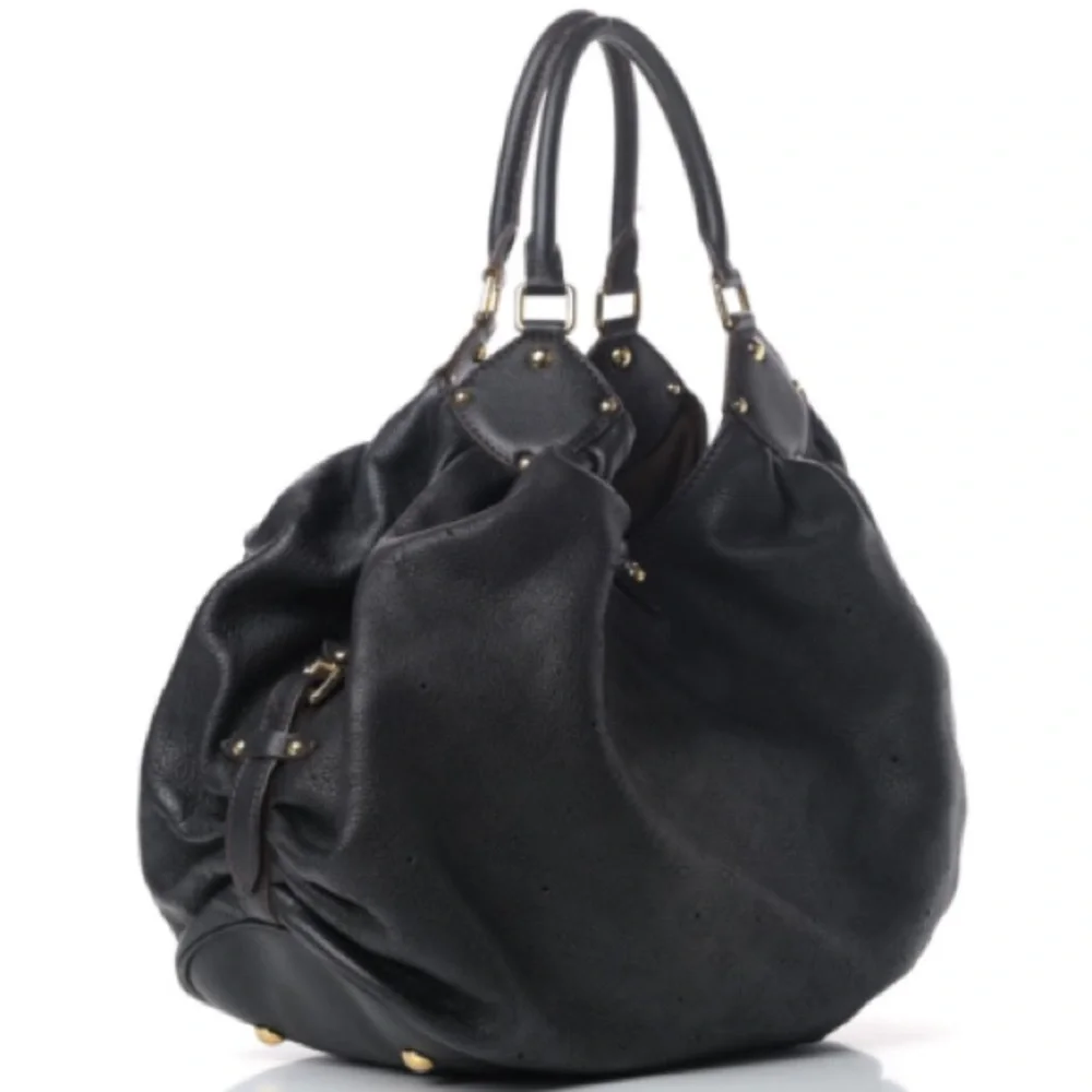 ✨LIKE NEW✨ black leather Louis Vuitton mahina XL - Picture 8 of 15